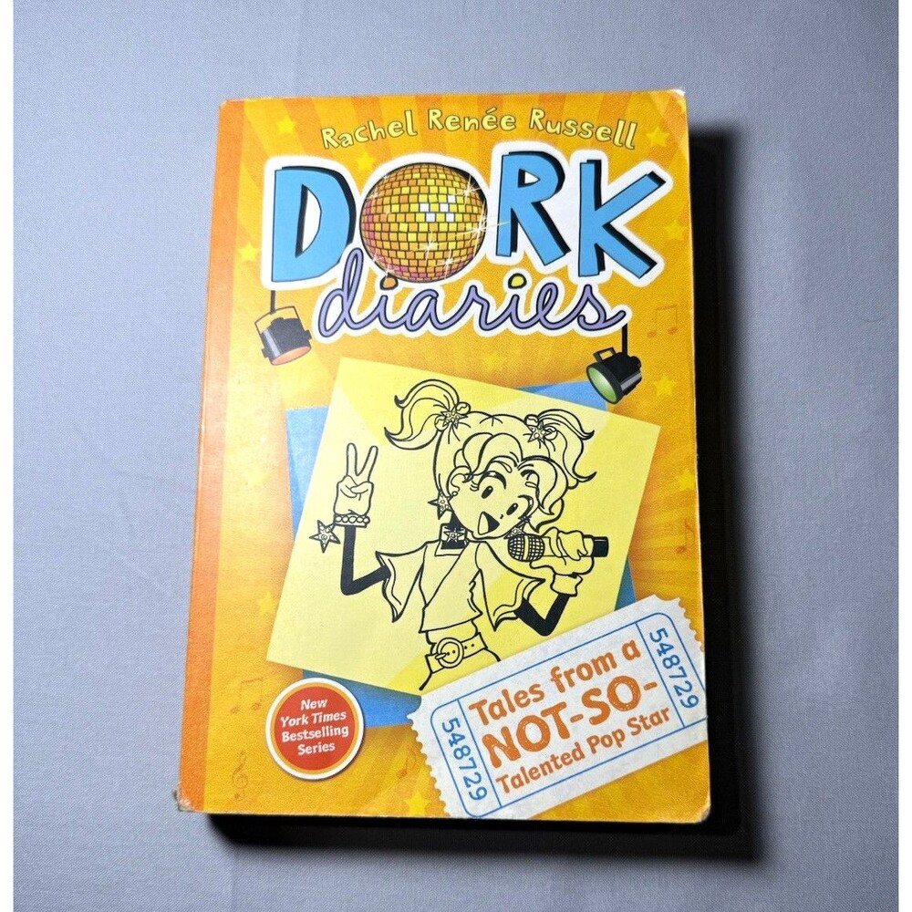 Dork Diaries Tales from a Not-So-Talented Pop Star Rachel Russell PB Inscribed